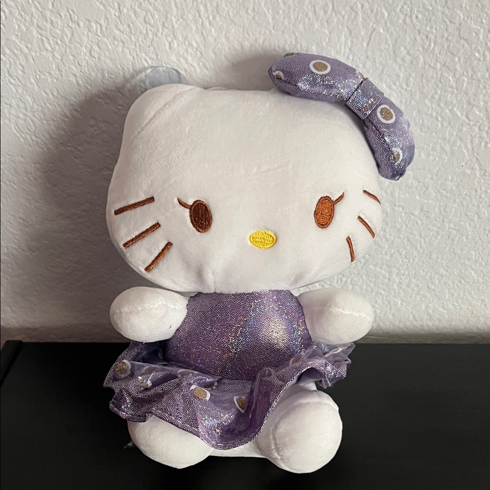 Hello Kitty Plush with Purple Dress